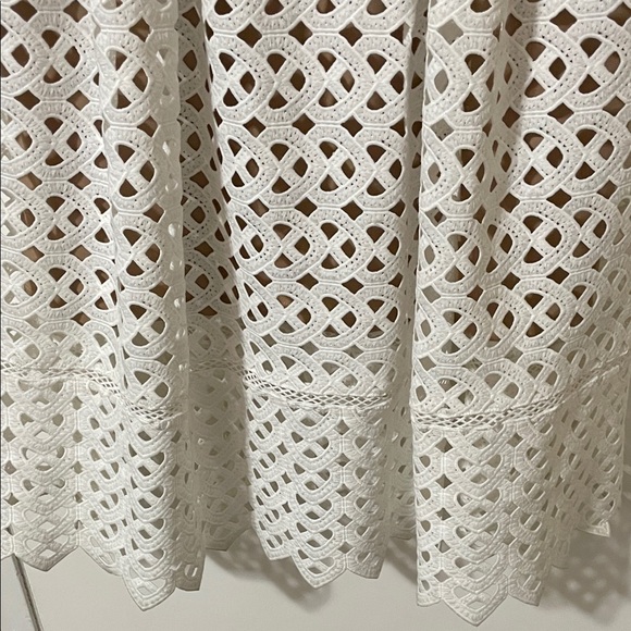 Nwt’s Dex Occasion White Lace Midi Dress Size Large - Picture 3 of 12